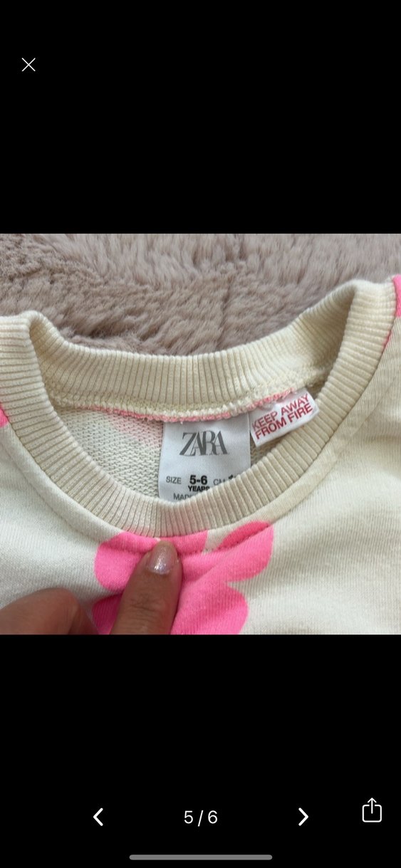 Pembe Çiçekli Uzun Kollu Kız çocuk Takımı - Görsel 2