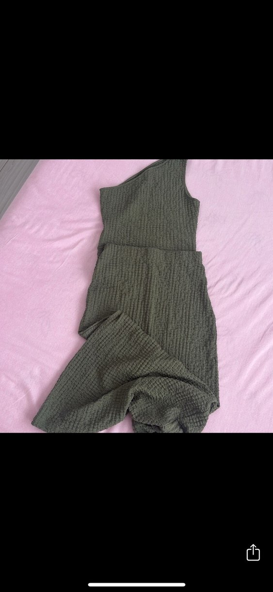 Tek Omuzlu Drapeli Kadın Uzun Elbise - Görsel 3