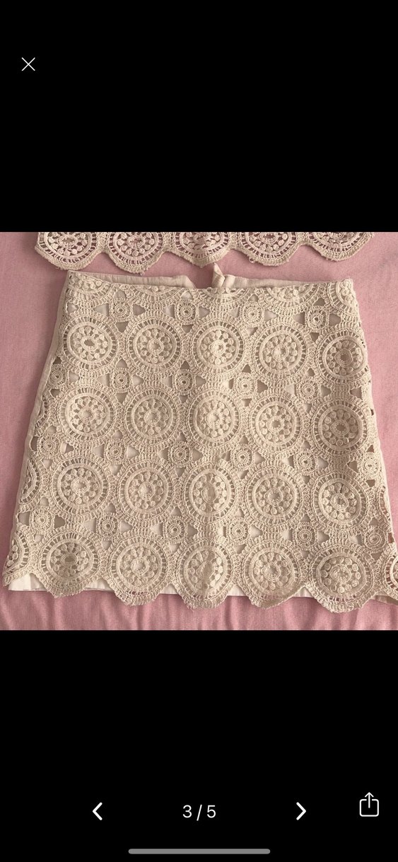 Beyaz Dantel Mini Bohem Kadın Elbise - Görsel 2