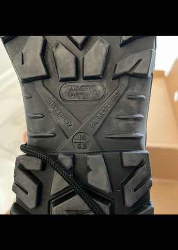 40 Beden siyah Renk Siyah Bağcıklı Erkek Outdoor Botları