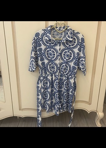 Bohem Kısa Kollu Mini Tunik