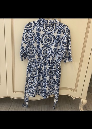 Zara Bohem Kısa Kollu Mini Tunik