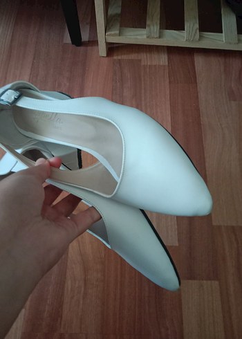39 Beden beyaz Renk Diger Beyaz Stiletto Topuklu Kadın Abiye Ayakkabı