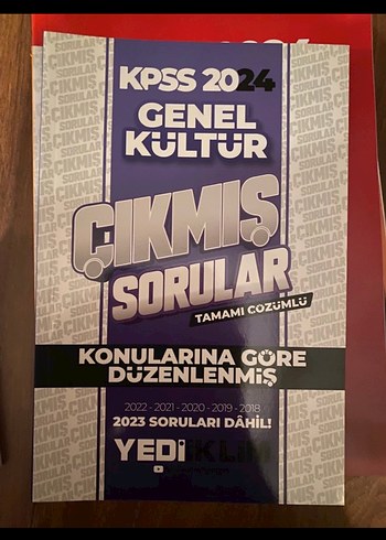 KPSS 2024 Genel Kültür Çıkmış Sorular Kitabı