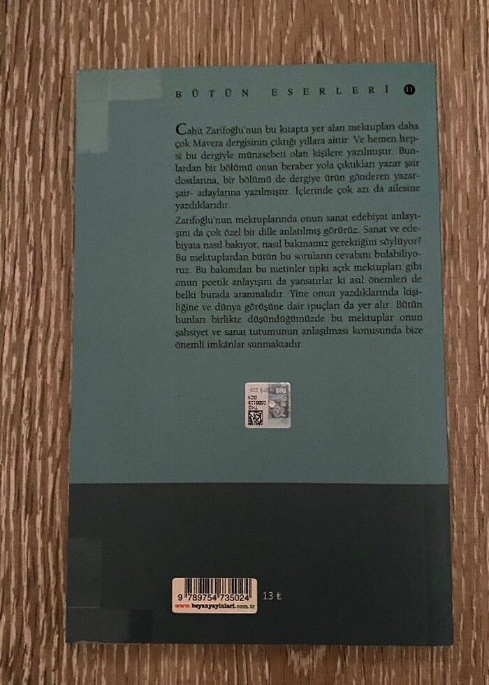 Mektuplar/ Cahit Zarifoğlu - Görsel 3