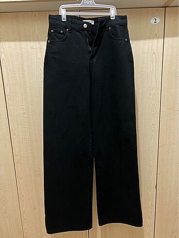 Pull & bear wide leg siyah pantolon