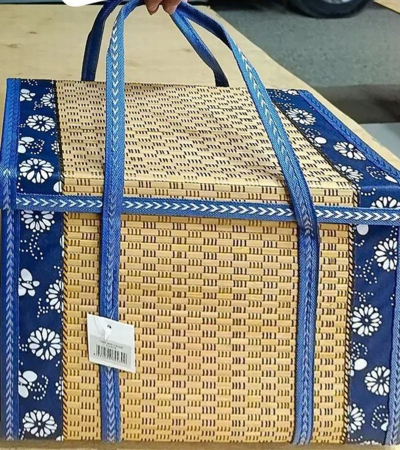 Hasır yiyecek çantası. - Görsel 4