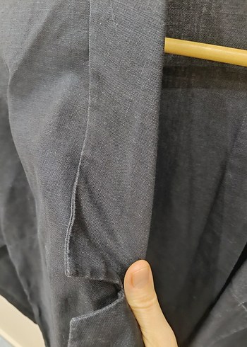 Keten siyah ceket. - Görsel 3