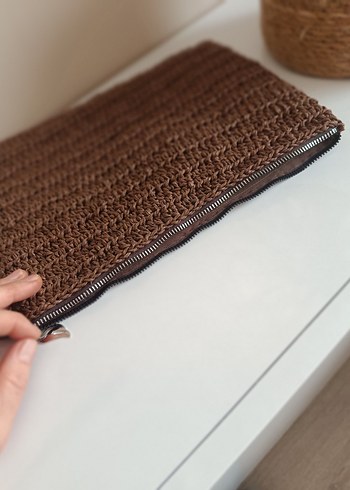 Bohem Örgü Kadın Clutch Çanta - Görsel 5
