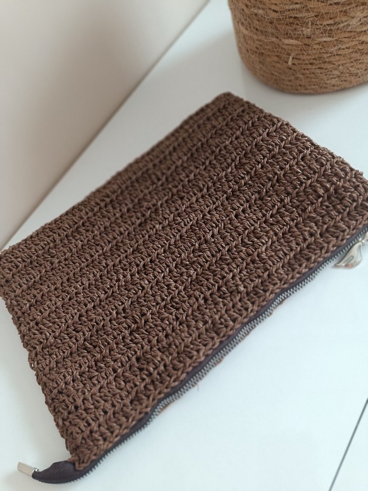 Bohem Örgü Kadın Clutch Çanta - Görsel 3