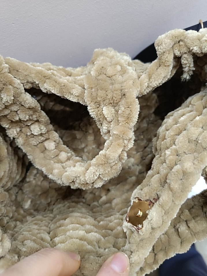 Kahverengi Kürklü Kadın Omuz Çantası - Görsel 3