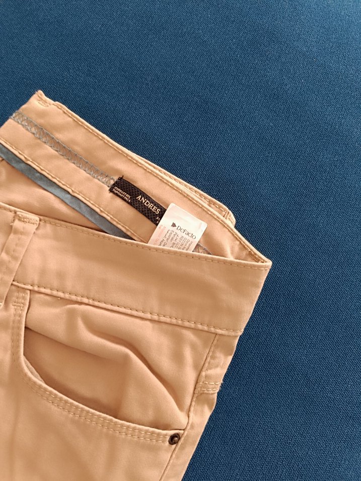 Bej renk erkek çocuk pantolon. - Görsel 2