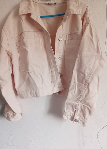 LC Waikiki Krem Kadın Düğmeli Denim Ceket