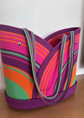 Pamuk kordon çanta - Görsel 3