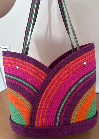 Pamuk kordon çanta - Görsel 4