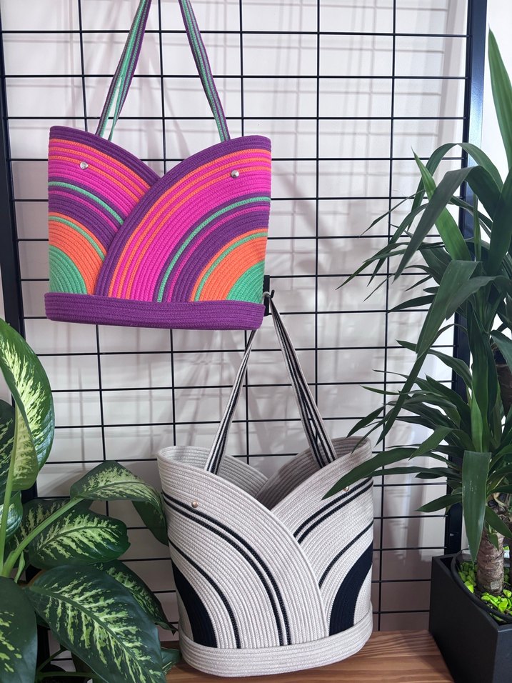 Pamuk kordon çanta - Görsel 2