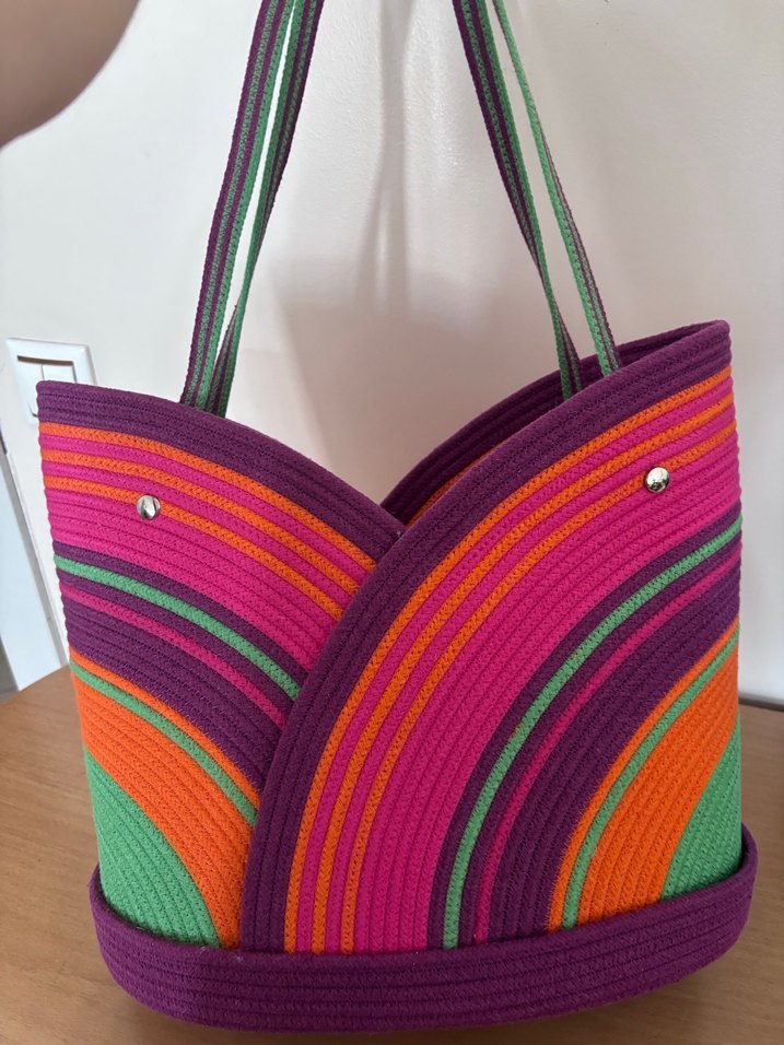 Pamuk kordon çanta - Görsel 4