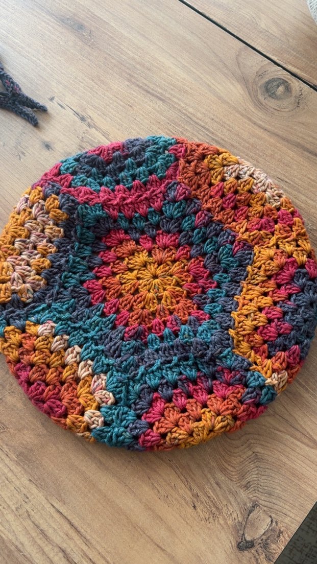 Bayanlar i için Renkli Örgü Bere ve Fular Seti - Görsel 5