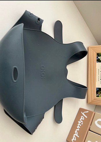 Gri Bebek Mama Önlüğü OiOi - Görsel 2