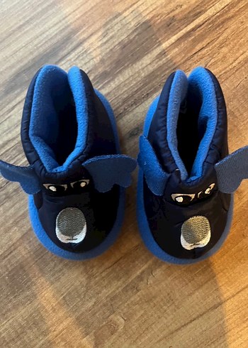 Erkek Çocuk Mavi Sıcak Ev Ayakkabısı - Görsel 2