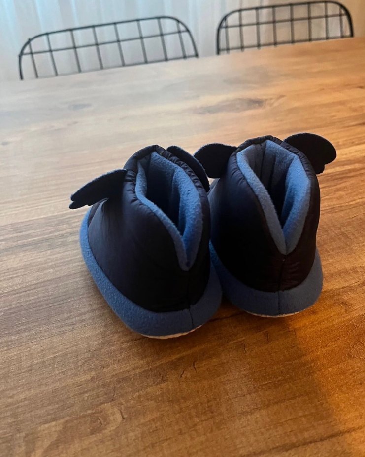 Erkek Çocuk Mavi Sıcak Ev Ayakkabısı - Görsel 3
