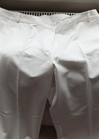 Beyaz Kadın Pantolon - Görsel 4