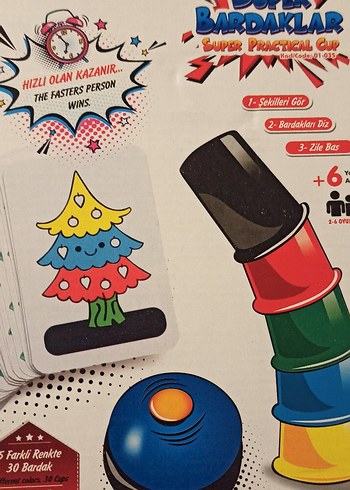 Renkli Süper Bardaklar Eğitim Oyunu - Görsel 3
