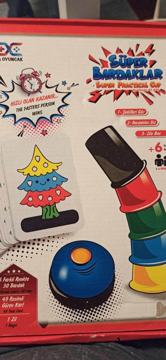 Renkli Süper Bardaklar Eğitim Oyunu - Görsel 3