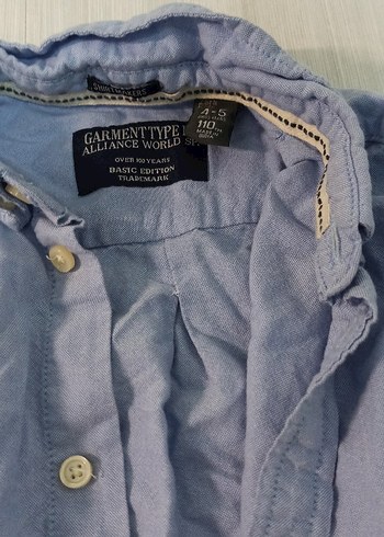 Mavi Çocuk Gömlek - Görsel 2