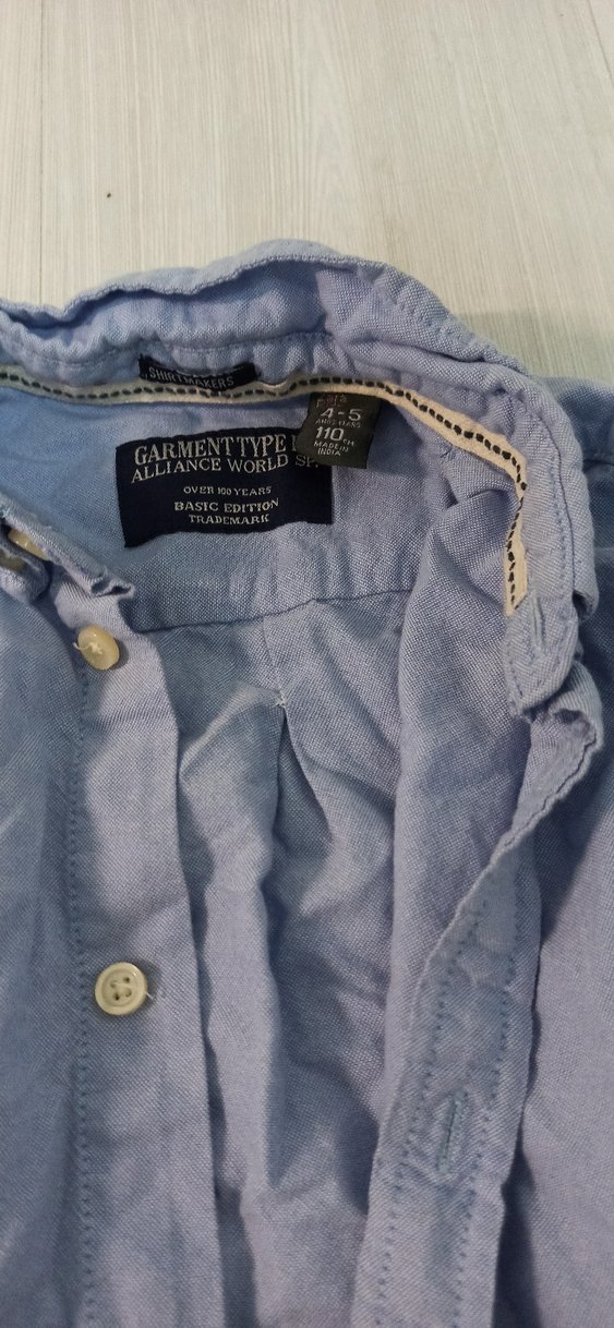 Mavi Çocuk Gömlek - Görsel 2