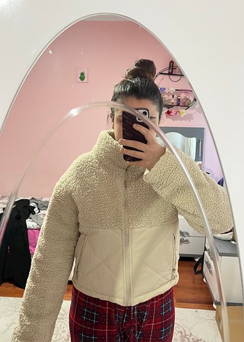 Pull&Bear muadili bej mont - Görsel 5