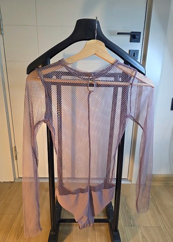 Mor Pull and Bear Dantel Fileli Detaylı Avant-Garde - Görsel 3