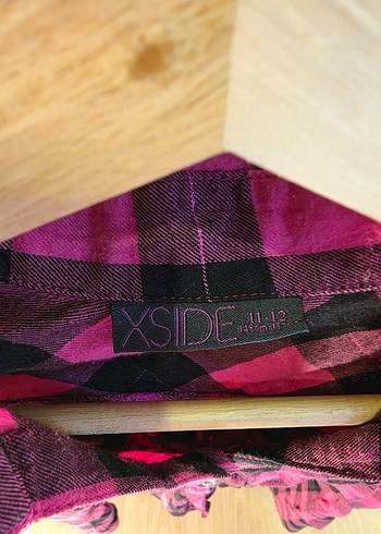 Pembe Ekose Desenli Uzun Kollu Kadın Gömlek - Görsel 2