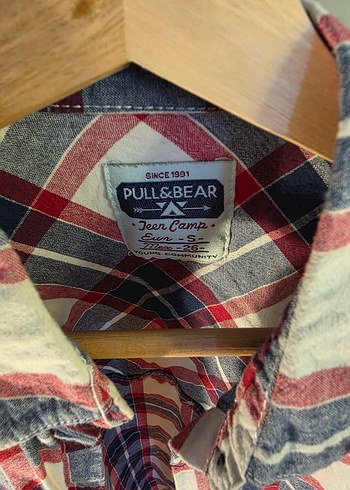 Düğmeli Kolsuz Ekose Gömlek Pull & Bear - Görsel 2