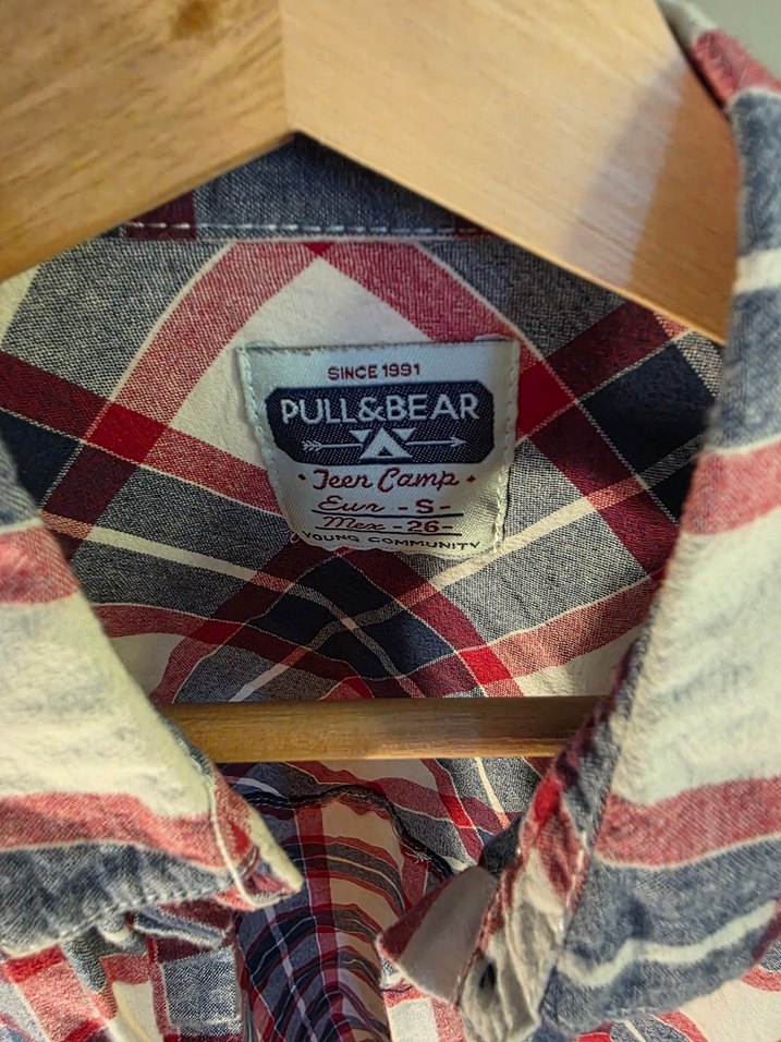 Düğmeli Kolsuz Ekose Gömlek Pull & Bear - Görsel 2