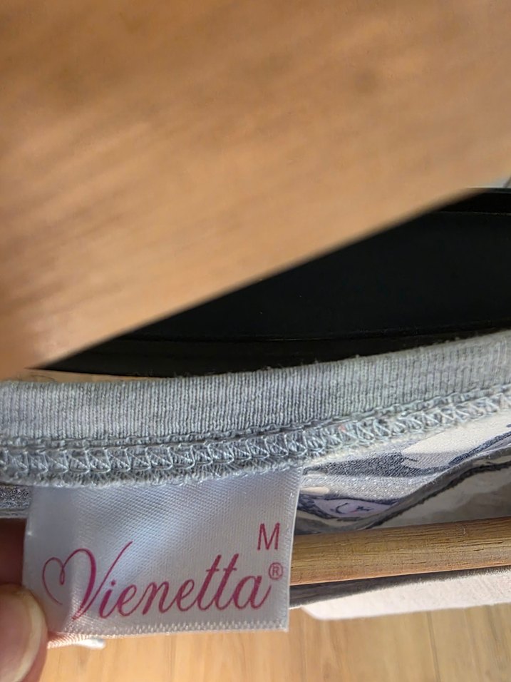 Gri Baskılı Uzun Kollu M beden Pijama - Görsel 3