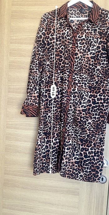 42 Beden Leopar desenli tunik