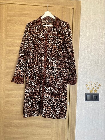 Leopar desenli tunik