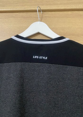 Dumbel marka Erkek Gri Uzun Kollu Spor Tişört - Görsel 4