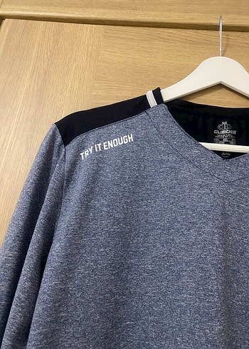 Dumbel marka Erkek Gri Mavi Uzun Kollu Sweatshirt - Görsel 6