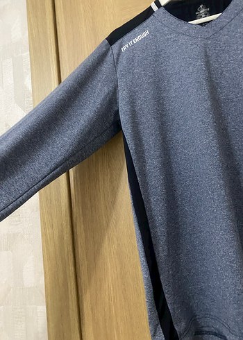 Dumbel marka Erkek Gri Mavi Uzun Kollu Sweatshirt - Görsel 5