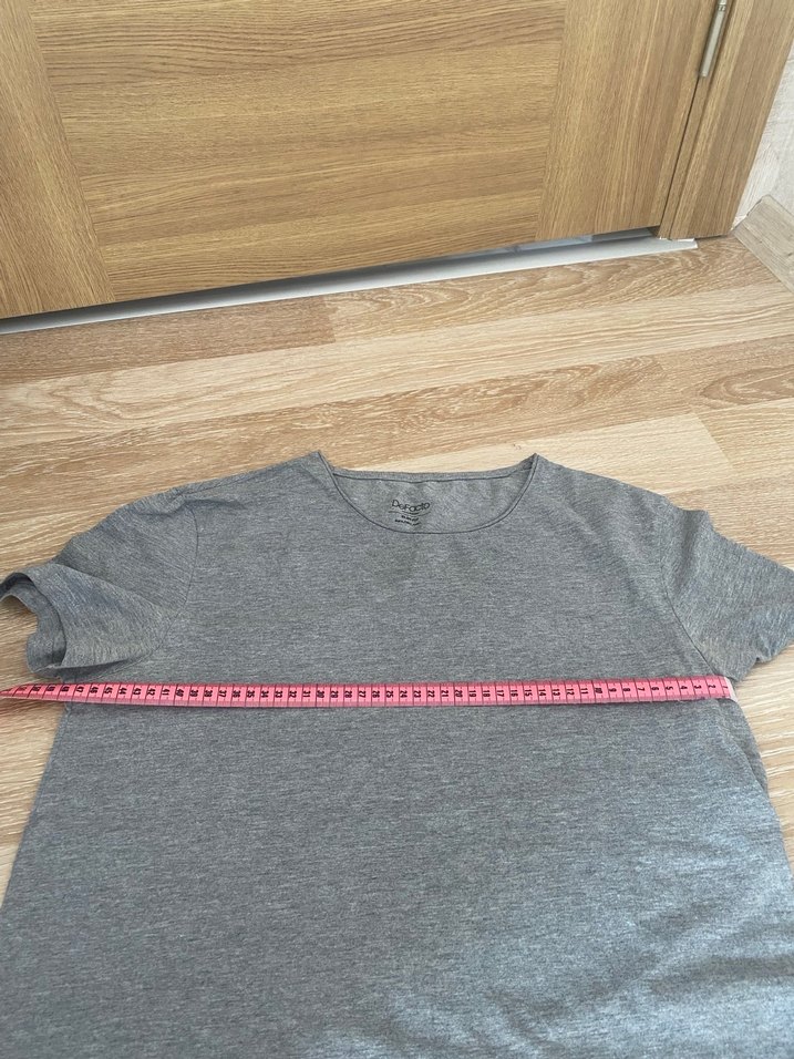 Gri Pamuklu Erkek Kısa Kollu Baskılı Tişört - Görsel 3