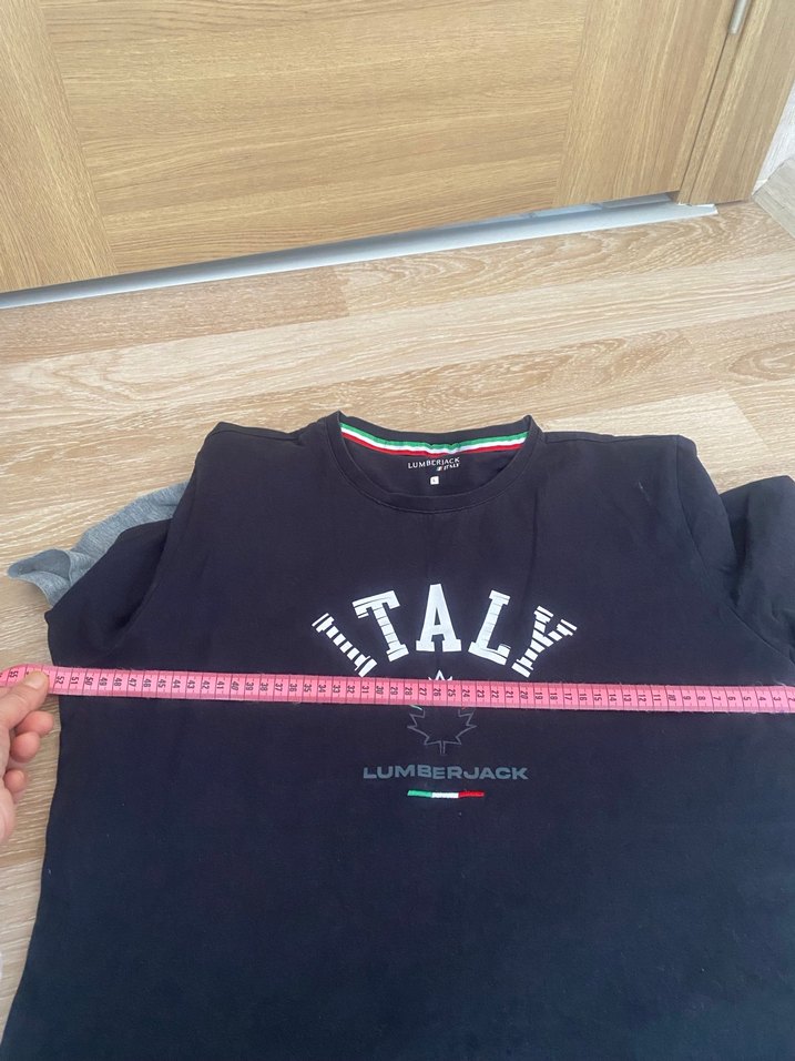 Gri Pamuklu Erkek Kısa Kollu Baskılı Tişört - Görsel 4