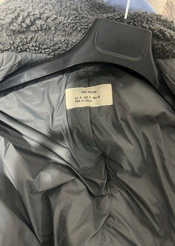 Gri Suni Kürklü Erkek bomber ceket - Görsel 5