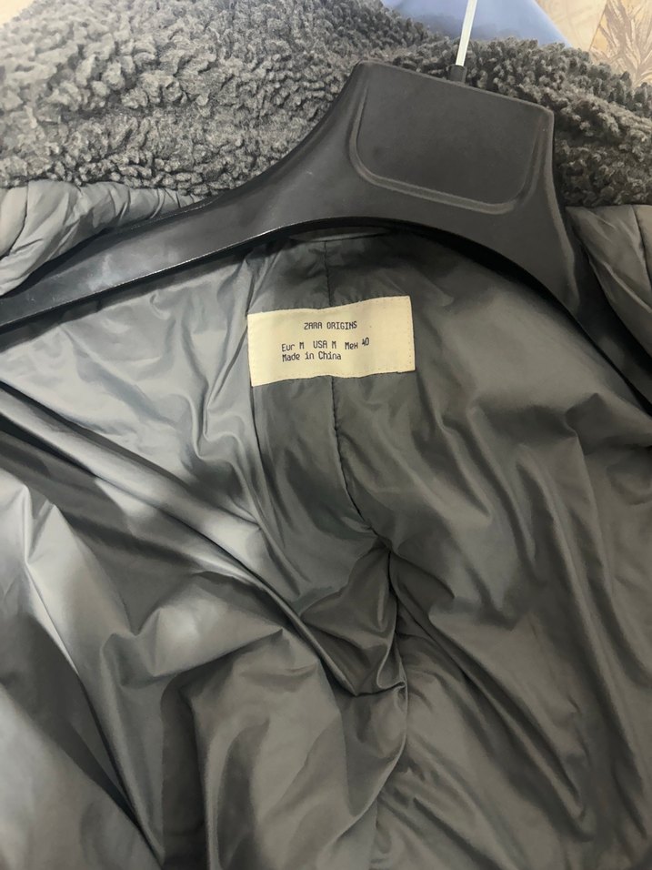 Gri Suni Kürklü Erkek bomber ceket - Görsel 5