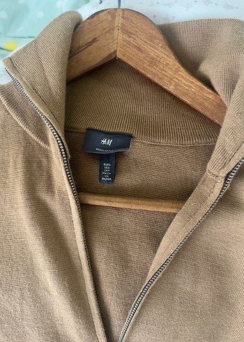 Bej Fermuarlı Yün Erkek Kazak - Görsel 4