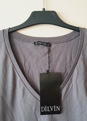 l Beden gri Renk Basic tshirt