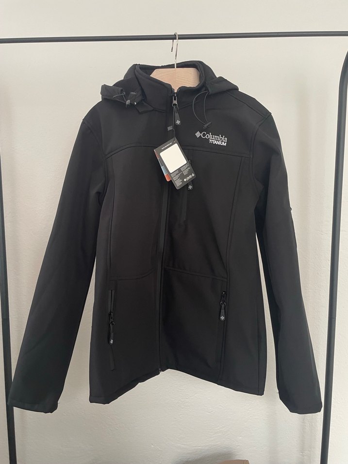 Columbia Siyah Kapüşonlu Fermuarlı Erkek Ceket - Görsel 3