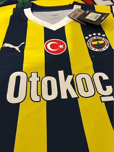l Beden çeşitli Renk Fenerbahçe 23-24 Çubuklu Forma Etiketli