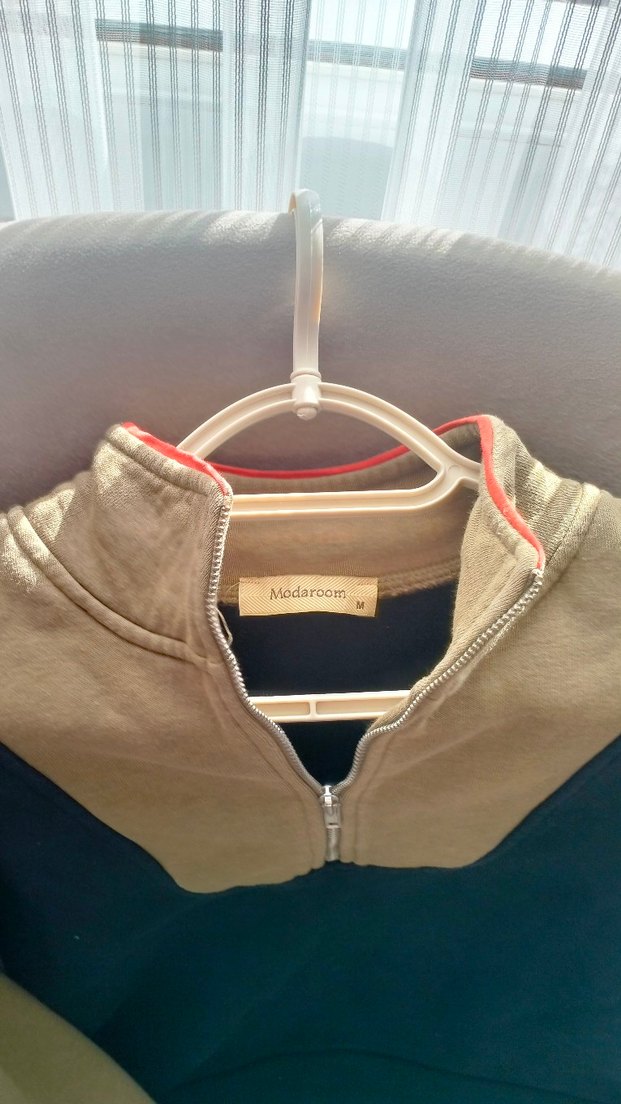 Kadın Kahverengi Fermuarlı Sweatshirt - Görsel 4